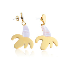 Chinese manufacturer personalised lady cactus shape acetate earrings acrylic earring gold jewellery dubai design